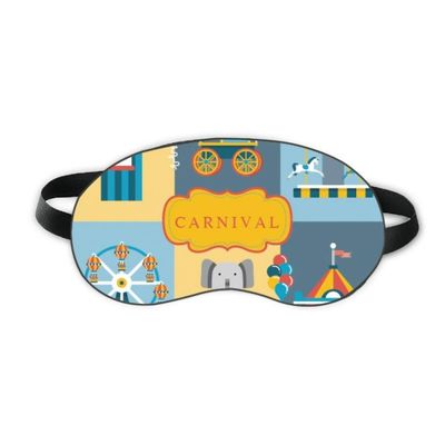 Amazing Funny Park Facilities Illustration Sleep Eye Shield Soft Night Blindfold Shade Cover