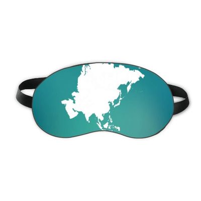 Asia Continent Outline Outline Map Sleep Eye Shield Soft Night Blindfold Shade Cover