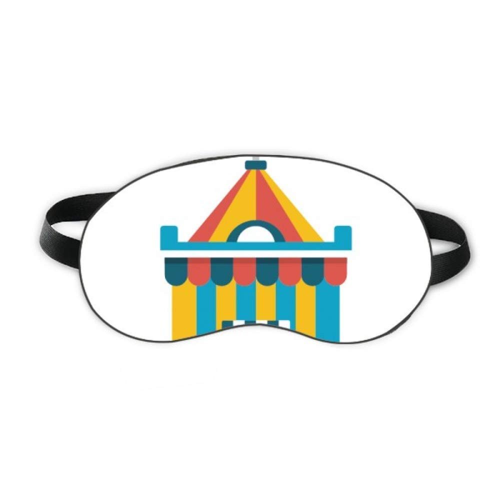Amazing Funny Park Tent Illustration Sleep Eye Shield Soft Night Blindfold Shade Cover