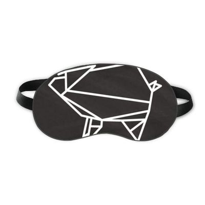 Abstract Origami Pig Geometric Shape Sleep Eye Shield Soft Night Blindfold Shade Cover