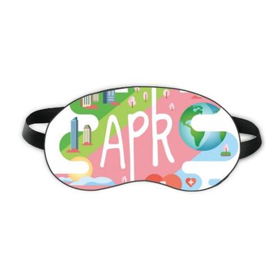April Month Season Illustration Sleep Eye Shield Soft Night Blindfold Shade Cover