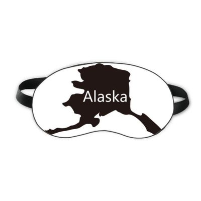 Alaska USA Map Stars Stripes Flag Sleep Eye Shield Soft Night Blindfold Shade Cover