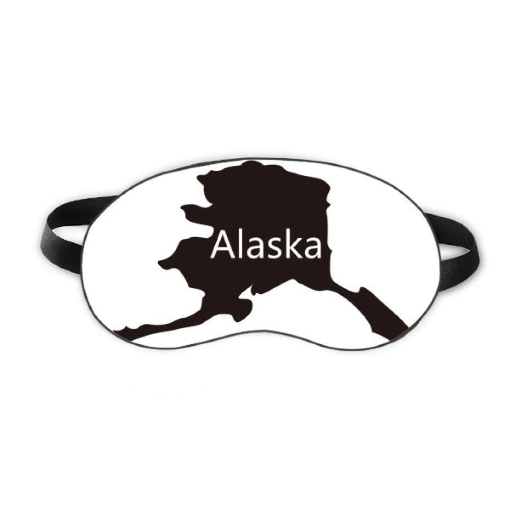 Alaska USA Map Stars Stripes Flag Sleep Eye Shield Soft Night Blindfold Shade Cover