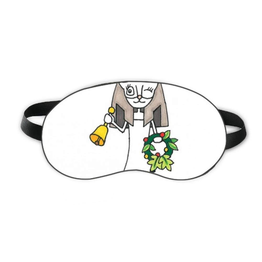 Antlers Bastet Bell Garland Sleep Eye Shield Soft Night Blindfold Shade Cover