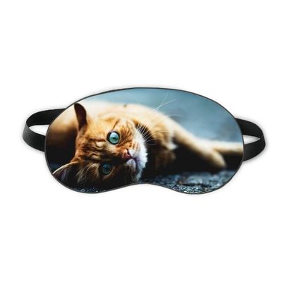 Animal Pure Blue Eye Cat Photograph Sleep Eye Shield Soft Night Blindfold Shade Cover