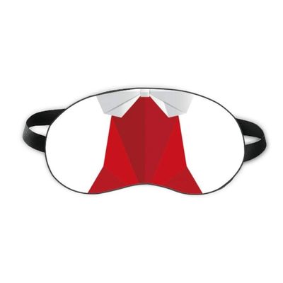 Abstract Christmas Origami Bowknot Pattern Sleep Eye Shield Soft Night Blindfold Shade Cover