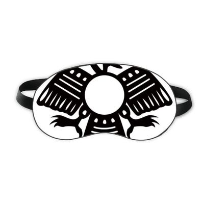 Ancient Egypt Abstract Eagle Pattern Sleep Eye Shield Soft Night Blindfold Shade Cover