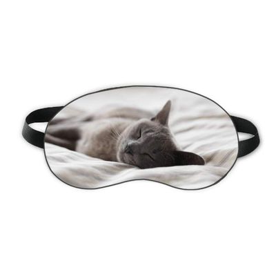 Animal Cute Gray Cat Photograph Shoot Sleep Eye Shield Soft Night Blindfold Shade Cover