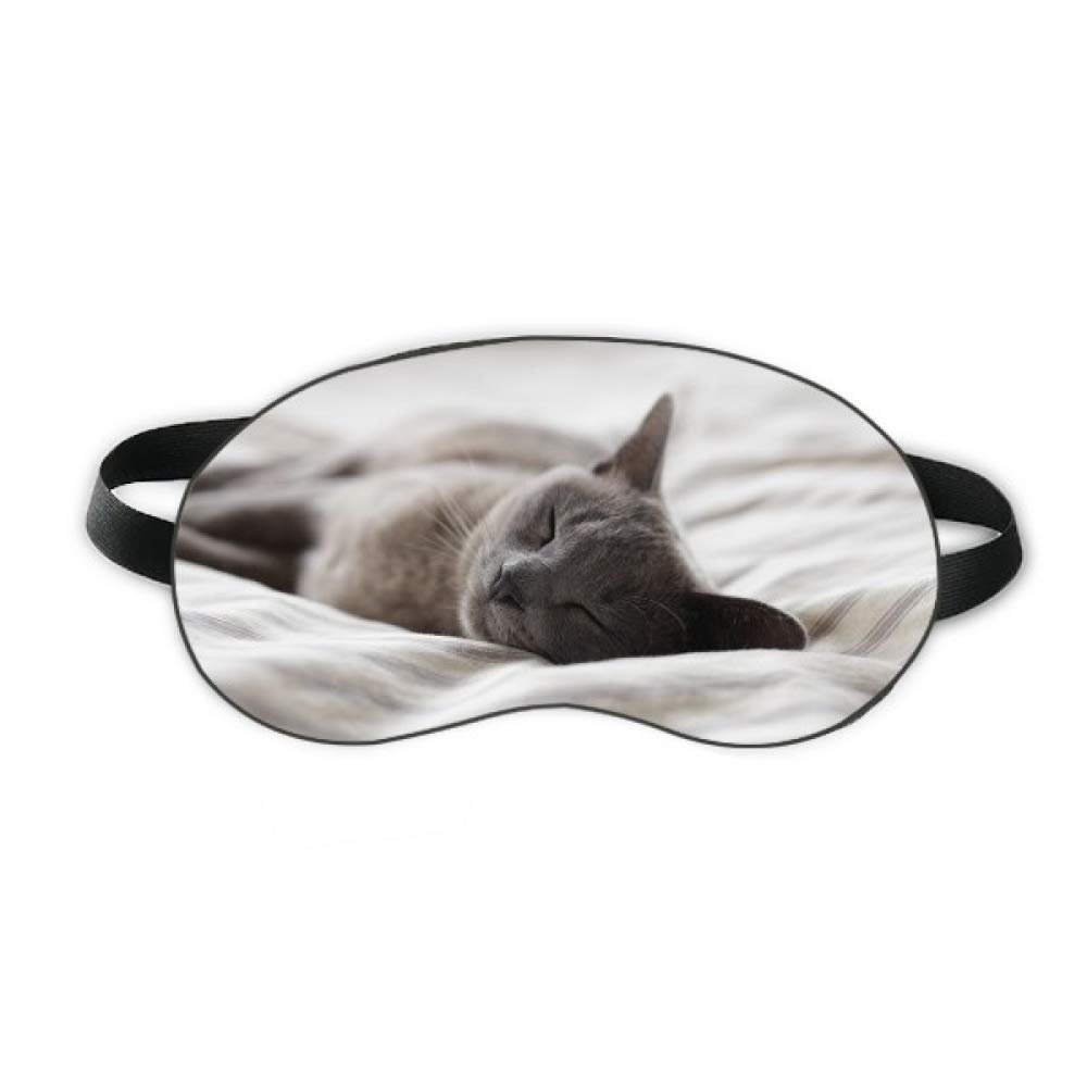 Animal Cute Gray Cat Photograph Shoot Sleep Eye Shield Soft Night Blindfold Shade Cover