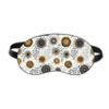 Abstract Flowers Yellow Black Petals Spots Sleep Eye Shield Soft Night Blindfold Shade Cover view 1