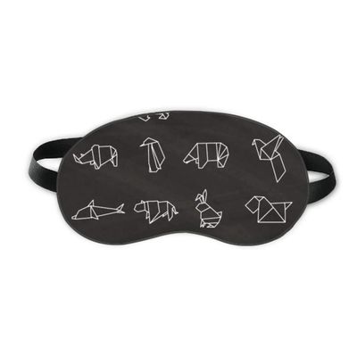 Abstract Origami Animal Geometric Shape Sleep Eye Shield Soft Night Blindfold Shade Cover