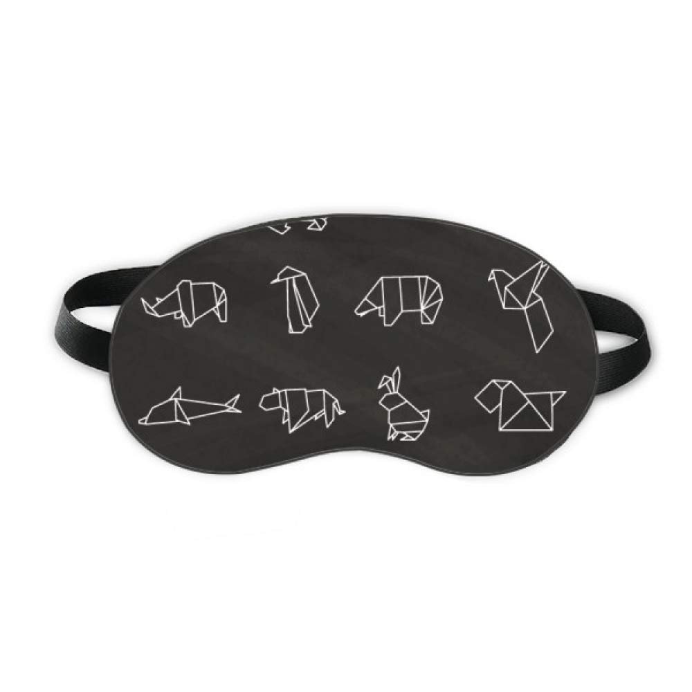 Abstract Origami Animal Geometric Shape Sleep Eye Shield Soft Night Blindfold Shade Cover