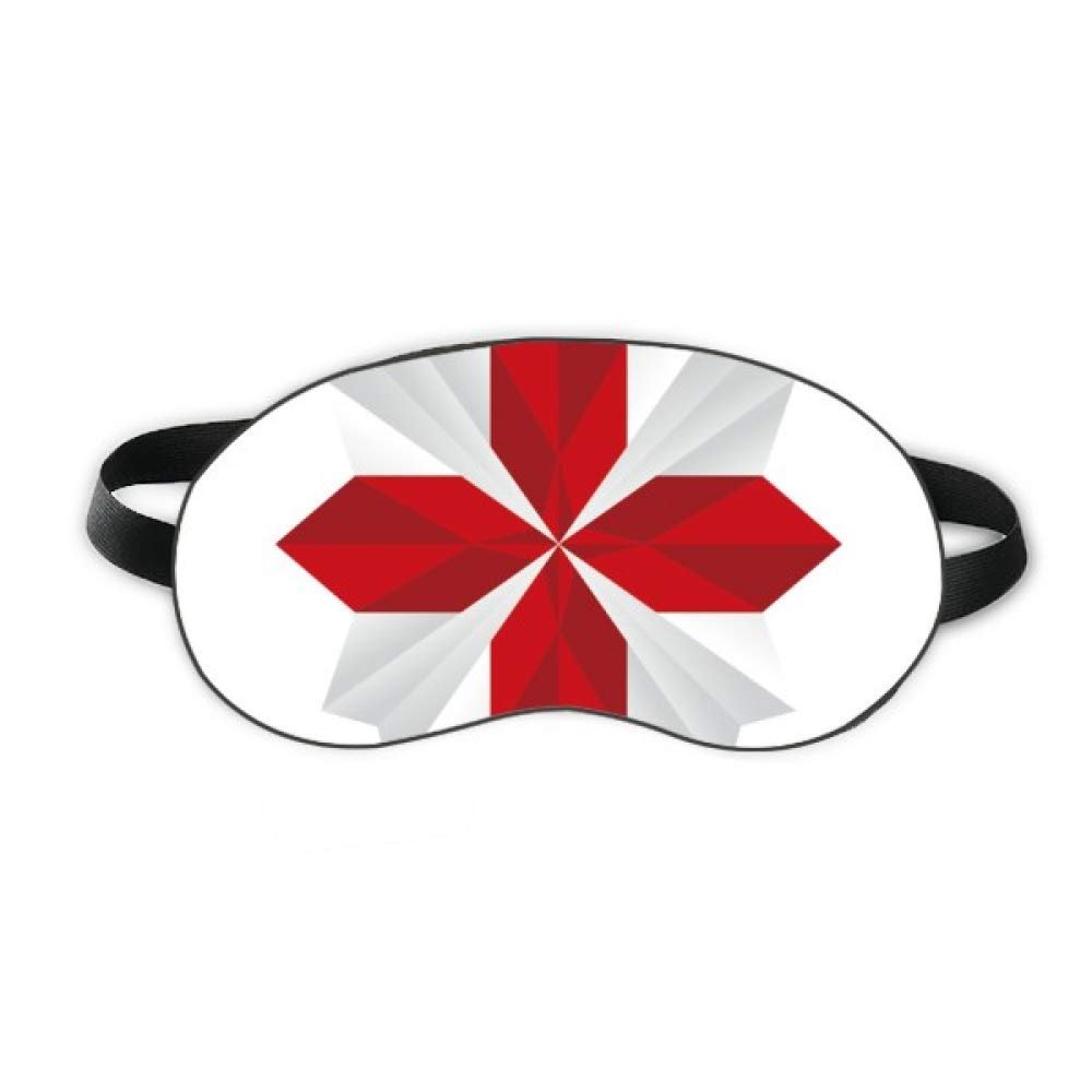 Abstract Christmas Origami Flower Pattern Sleep Eye Shield Soft Night Blindfold Shade Cover