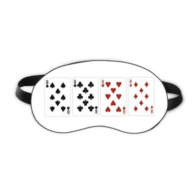 8 Heart Spade Diamond Club Pattern Sleep Eye Shield Soft Night Blindfold Shade Cover