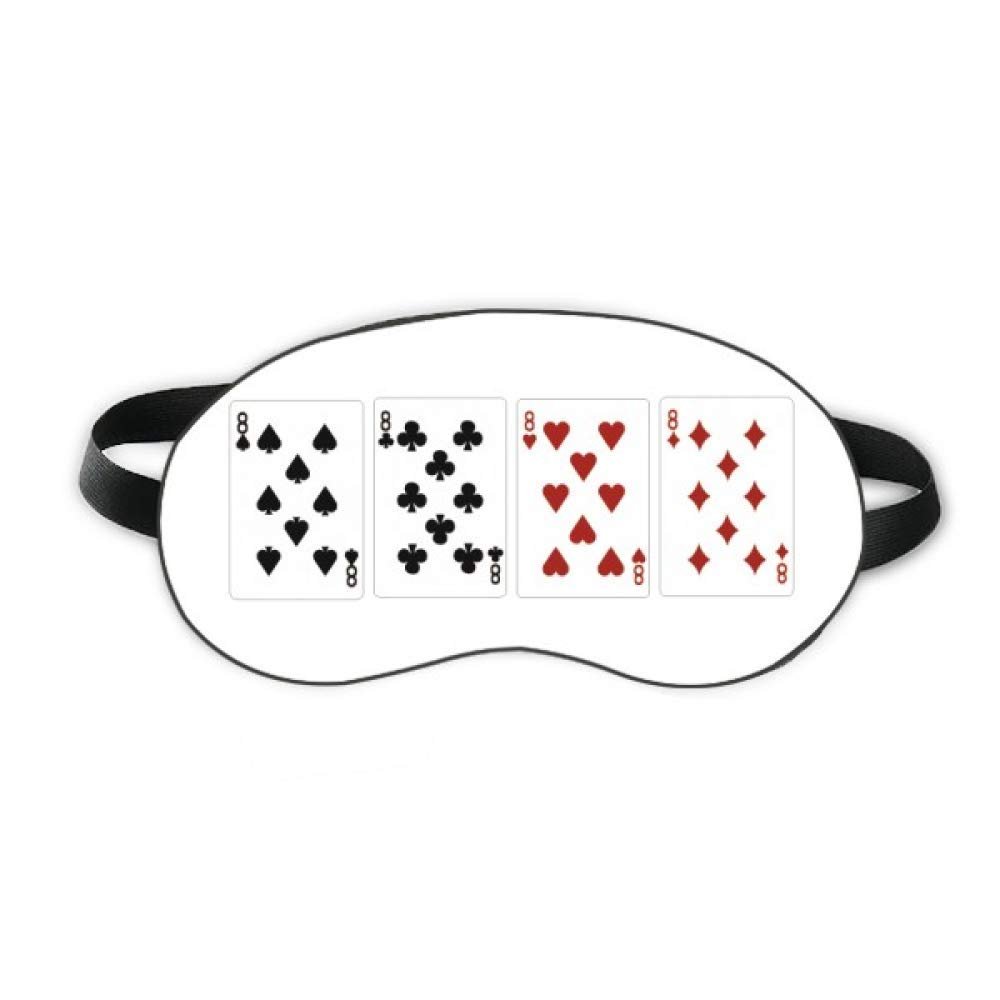 8 Heart Spade Diamond Club Pattern Sleep Eye Shield Soft Night Blindfold Shade Cover