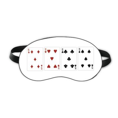 5 Heart Spade Diamond Club Pattern Sleep Eye Shield Soft Night Blindfold Shade Cover