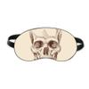 Human Skull Skeleton Illustrations Sleep Eye Shield Soft Night Blindfold Shade Cover view 1