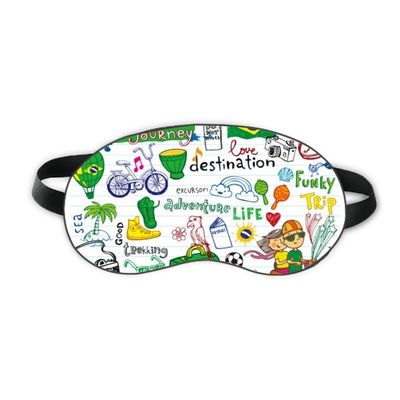 Adventure Life Brazil Journey Brazil Sleep Eye Shield Soft Night Blindfold Shade Cover