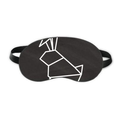 Abstract Origami Rabbits Geometric Shape Sleep Eye Shield Soft Night Blindfold Shade Cover