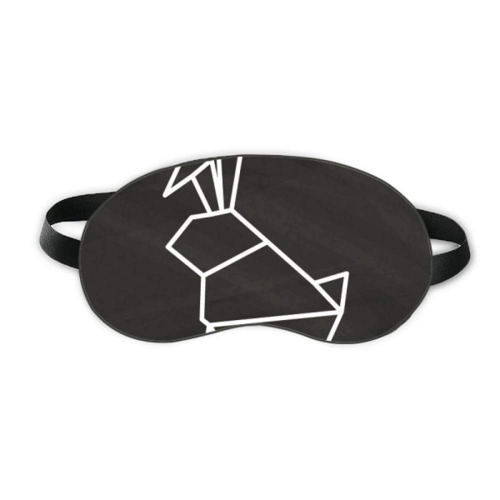 Abstract Origami Rabbits Geometric Shape Sleep Eye Shield Soft Night Blindfold Shade Cover