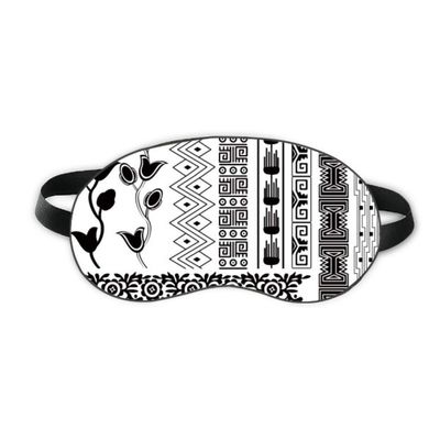 Ancient Egypt Flowers Abstract Pattern Sleep Eye Shield Soft Night Blindfold Shade Cover