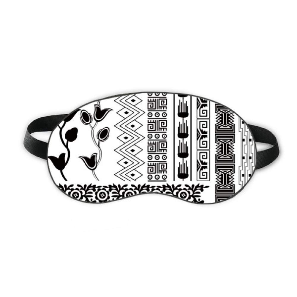 Ancient Egypt Flowers Abstract Pattern Sleep Eye Shield Soft Night Blindfold Shade Cover