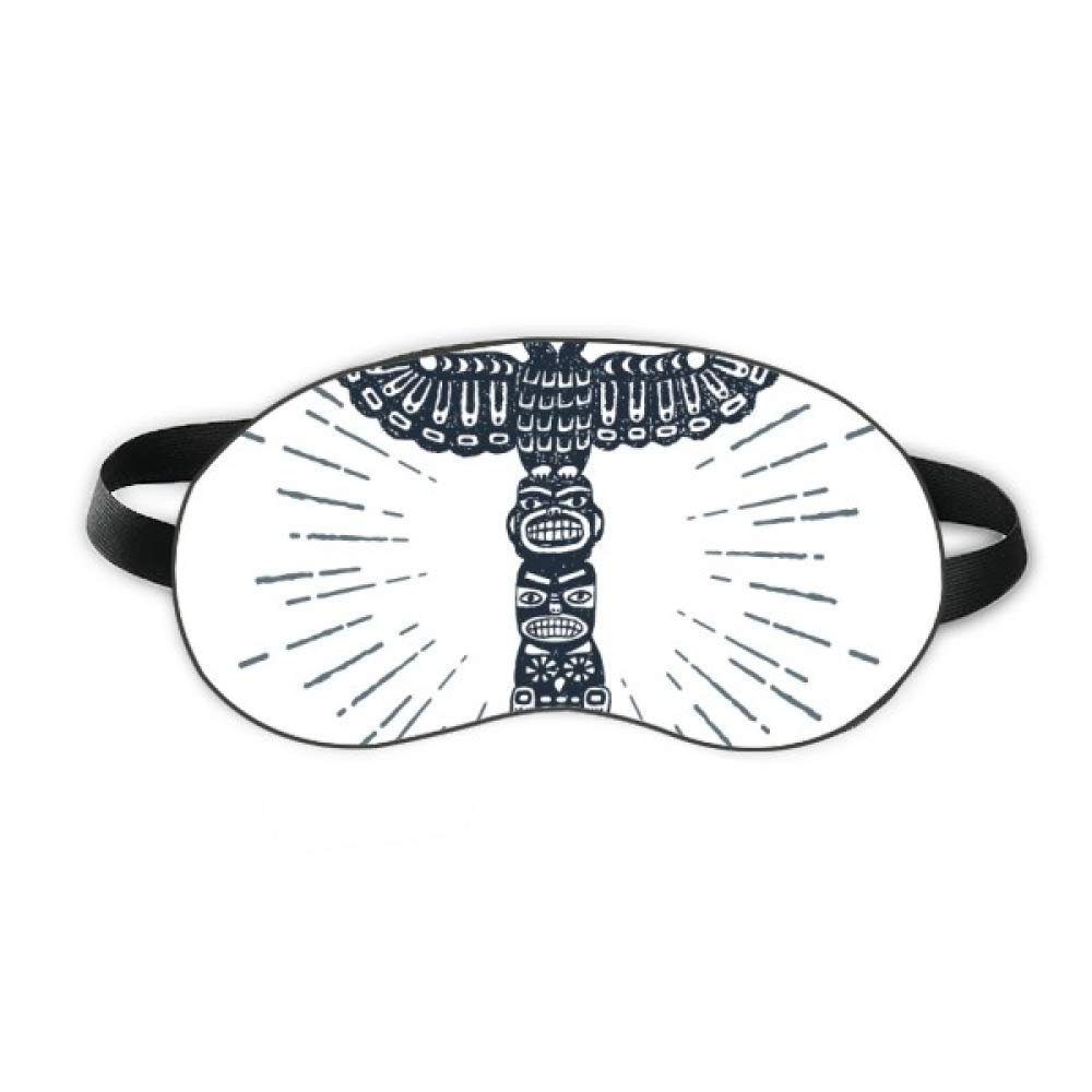 Ancient Egypt Owl Decorative Pattern Sleep Eye Shield Soft Night Blindfold Shade Cover