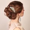 Ammei Headpiece Rose Gold Wedding Hair Comb With Pearls and Crystals Wedding Hair Accessories Bridal Headpiece Or For Parties (Gold) view 2