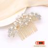 Ammei Headpiece Rose Gold Wedding Hair Comb With Pearls and Crystals Wedding Hair Accessories Bridal Headpiece Or For Parties (Gold) view 4