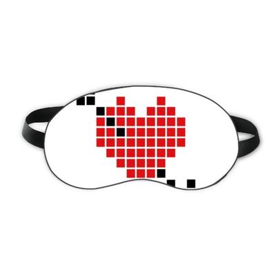 Valentine's Arror Pierce via Heart Pixel Sleep Eye Shield Soft Night Blindfold Shade Cover