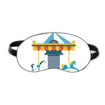 Amazing Funny Park Carousel Illustration Sleep Eye Shield Soft Night Blindfold Shade Cover