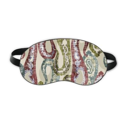 Classical Red Blue Green Abstract Pattern Sleep Eye Shield Soft Night Blindfold Shade Cover