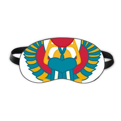 Ancient Egypt Abstract Scarab Pattern Sleep Eye Shield Soft Night Blindfold Shade Cover