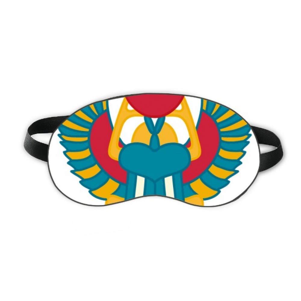 Ancient Egypt Abstract Scarab Pattern Sleep Eye Shield Soft Night Blindfold Shade Cover