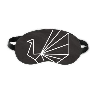 Abstract Origami Peacock Geometric Shape Sleep Eye Shield Soft Night Blindfold Shade Cover