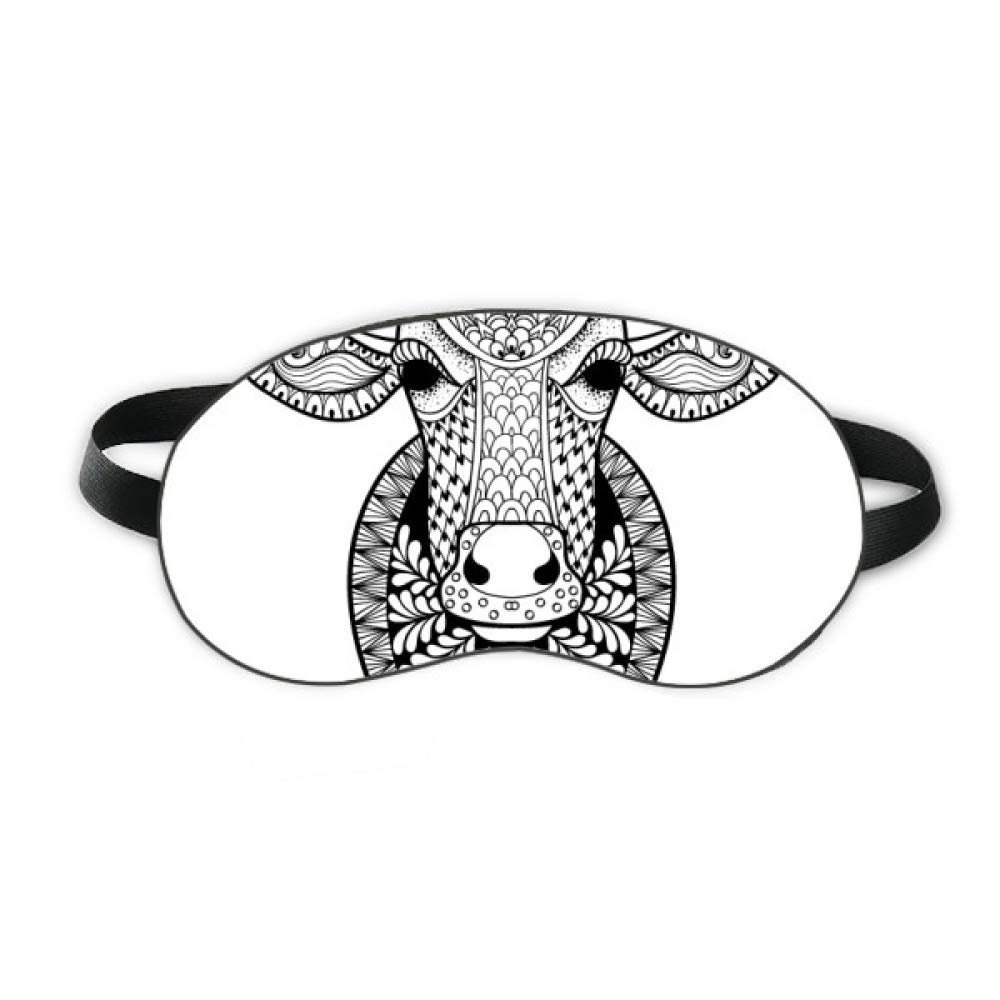 Animal Big Cow Picture Sleep Eye Shield Soft Night Blindfold Shade Cover