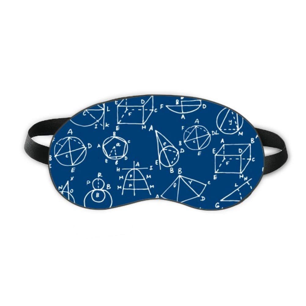 Angle Geometric Mathematical Science Sleep Eye Shield Soft Night Blindfold Shade Cover