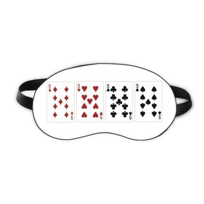 9 Heart Spade Diamond Club Pattern Sleep Eye Shield Soft Night Blindfold Shade Cover