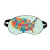 America Map States Pattern Sleep Eye Shield Soft Night Blindfold Shade Cover view 1