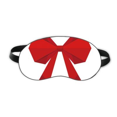 Abstract Christmas Bowknot Origami Pattern Sleep Eye Shield Soft Night Blindfold Shade Cover