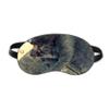 Animal Pattern Gray Cat Photograph Sleep Eye Shield Soft Night Blindfold Shade Cover view 1