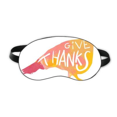 Thanksgiving Day Turkey Watercolor Sleep Eye Shield Soft Night Blindfold Shade Cover