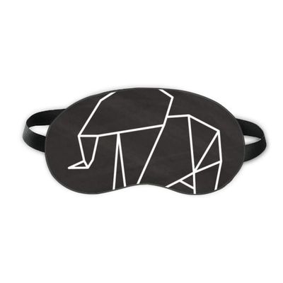 Abstract Origami Elephant Geometric Shape Sleep Eye Shield Soft Night Blindfold Shade Cover