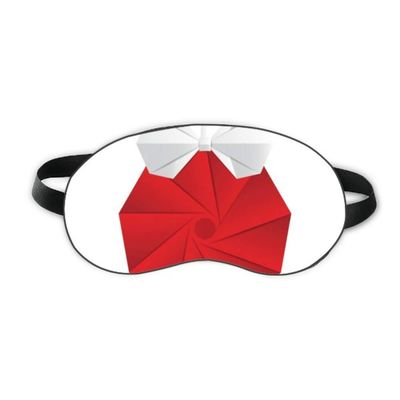 Abstract Christmas Origami Decoration Pattern Sleep Eye Shield Soft Night Blindfold Shade Cover