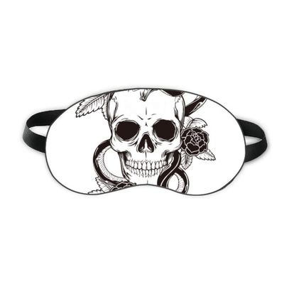 Animal Skull Snake Sketch Pattern Sleep Eye Shield Soft Night Blindfold Shade Cover