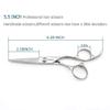 5.5 INCH hair scissors hair cutting shears for cut hair and 6 INCH hair thinning scissors 440C Kinsaro view 3