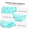 Beaupretty Automatically Soak Silicone Bath Scrub Brush for Easy Cleaning and Exfoliation Portable Back Scrubber for Home Bathroom and Hotel Use No Soap Included view 2