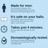 No Hair Crew Intimate/Private At Home Hair Removal Cream for Men - Painless, Flawless, Soothing Depilatory for Unwanted Coarse Male Body Hair, 100ml view 2