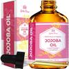 Leven Rose Jojoba Oil + Vitamin E Serum 100% Pure Organic All Natural Moisturizer Treatment for Skin Hair Body and Nails - 4 Fl. oz each view 2