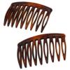 Camila Paris CP2949 French Hair Side Comb, Small Tortoise Shell, French Twist Hair Combs Decorative, Strong Hold Hair Clips for Women Bun Chignon Up-Do Styling Girls Hair Accessories, Made in France view 1